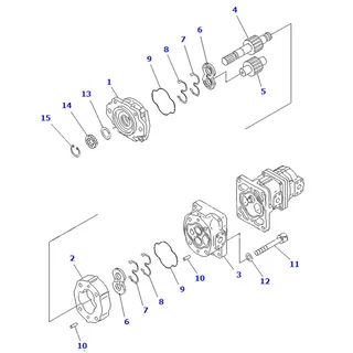 For Komatsu Dump Truck HM350-1 HM350-1L Hydraulic Gear Pump 705-56-33050