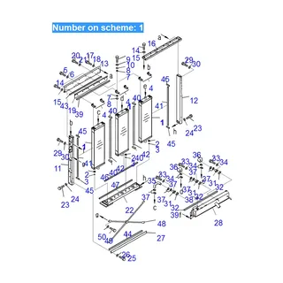 For Komatsu Excavator PC1250-8 PC1250-8R PC1250LC-8 PC1250SP-8 PC1250SP-8R Water Tank Radiator Core ASSY 21N-03-41110