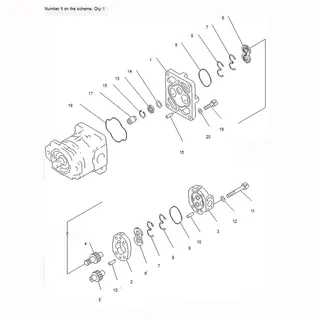 For Komatsu Excavator PC1600-1 PC1600SP-1 PC1800-6 PC650-3 Hydraulic Gear Pump 705-51-31060