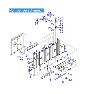 For Komatsu Excavator PC2000-8 Water Tank Radiator Core ASS'Y 21T-03-31711