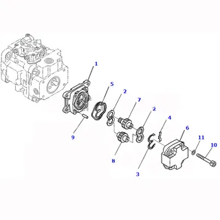 For Komatsu Excavator PC35MR-3 Main Pump 705-41-07500