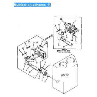 For Komatsu Excavator PW60-1 Hydraulic Pump 705-52-20010
