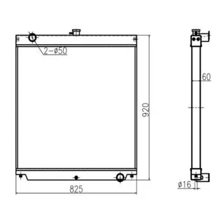 For Hitachi Excavator ZX180 Water Tank Radiator Core ASS'Y