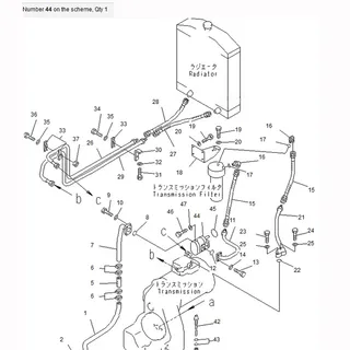 For Komatsu Grader GD511A-1 GD521A-1 GD611A-1 Transmission Pump 23A-60-11200