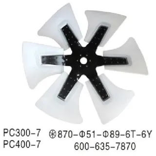 For Komatsu SAA6D140E SAA6D125E SAA6D114E Engine PC400-7 PC360-7 PC300LC-8 PC300-7 Cooling Fan 600-635-5870