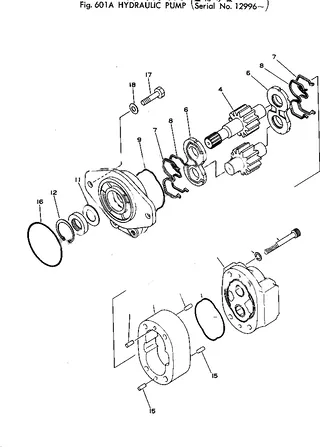 For Komatsu Wheel Loader 510-1 Hydraulic Pump 705-11-33100