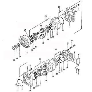 For Komatsu Wheel Loader 560B-1 Hydraulic Pump 705-51-30010