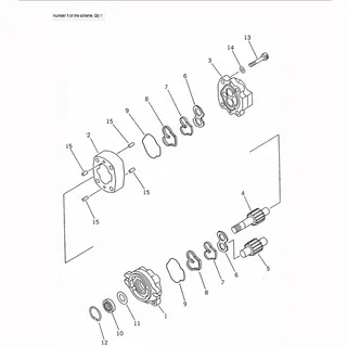 For Komatsu Wheel Loader WA30-3 Hydraulic Pump 705-40-01010