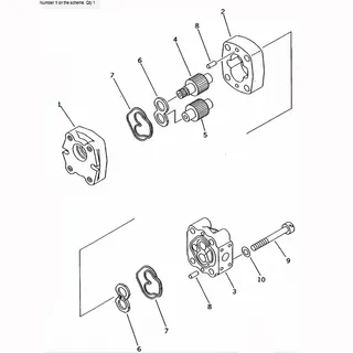 For Komatsu Wheel Loader WA30-5 WA30-5-X Hydraulic Pump 705-40-01320