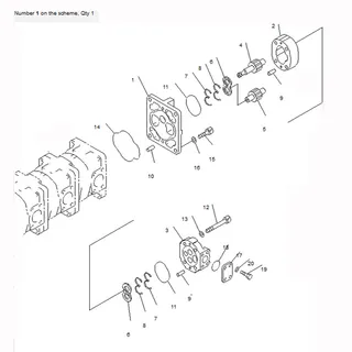 For Komatsu Wheel Loader WA380-3 WA380-3-X WA380-3MC Hydraulic Pump 705-33-28540