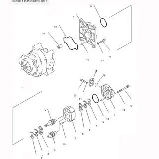 For Komatsu Wheel Loader WA450-3 WA470-3 WA450L-3 Hydraulic Pump 705-36-29540