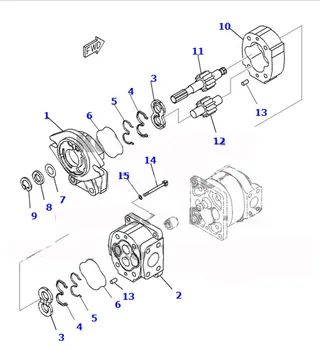 For Komatsu Wheel Loader WA600-6 WD600-6 WA600-6R Hydraulic Pump 705-51-12090