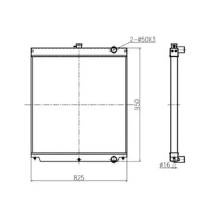 For Sany Excavator SY235-8S SY235C-8 SY235C-9 SY305C-9H Water Tank Radiator Core ASS'Y