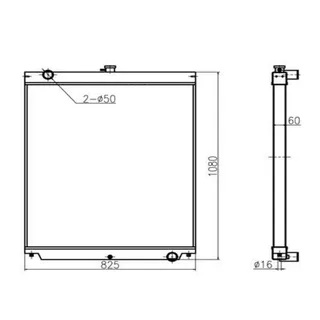 For Sany Excavator SY365C-8 Water Tank Radiator Core ASS'Y