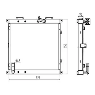 For Sumitomo Excavator SH340 Hydraulic Oil Cooler
