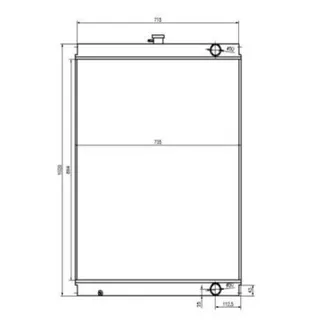 For Sumitomo Excavator SH240A3 Water Tank Radiator Core ASS'Y