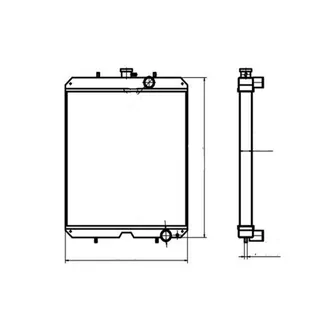 For Yanmar Water Tank Radiator Core ASS'Y 123951-44500