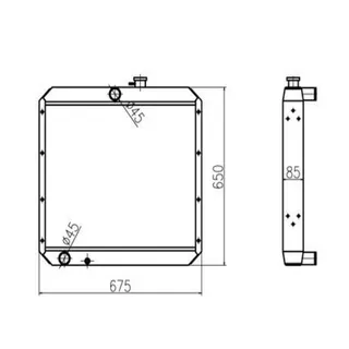 For YUCHAI Excavator YC60-7 Water Tank Radiator Core ASS'Y