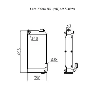 For YUCHAI Excavator YC60-8 Water Tank Radiator Core ASS'Y