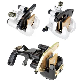 Front and Rear Brake Caliper With Pads for Yamaha Wolverine 350 YFM350 FX 1995-2005