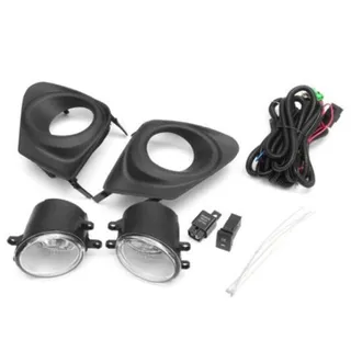 Front Bumper Fog Light Lamp with Bulb Switch Kit for 11-13 Toyota Corolla