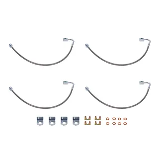 Front & Rear Brake Lines LW72CR for Jeep Wrangler 2007-2018