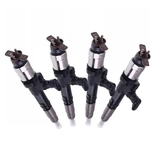 4 Pieces Fuel Injector 1J500-53050 for Kubota Engine V3800 Tractor M100 M110 M4N-071 M8560 M9960 Loader SVL90-2 SVL90-2C