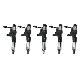 5 Fuel Injectors 23670-E0260 095000-5465 for Hino Engine J07E J07E-TP Truck 500 Series Ranger