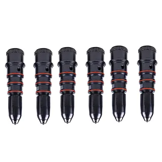 6 Pieces Fuel Injector 3084398 for Cummins Engine L10 Volvo Excavator EC360 EC460