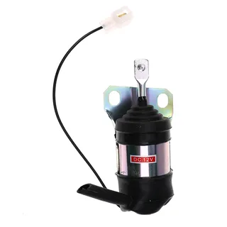 12V Fuel Shut Off Solenoid 6655120 for Kubota Engine V2203 Bobcat B300 BL370 BL470 BL475 BL570 BL575 231