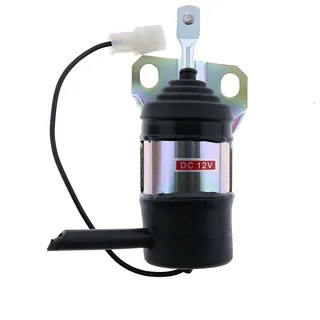 12V Fuel Shutoff Solenoid 15471-60010 for Kubota B1550D B1550E B1550HST B1750D B1750E B1750HST B20 B2150D B2150E B2150HSD B2150HSE B9200HSD F2000 F2100 F2100E