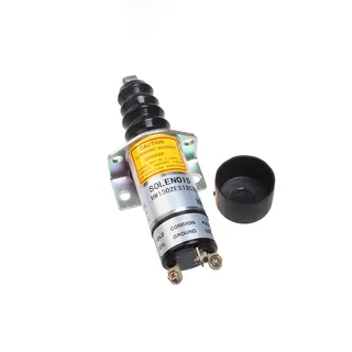 Aftermarket Woodward 1502ES-12C7U1B2S1 12V Fuel Stop Solenoid for Engine