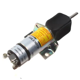Aftermarket Woodward 1502ES-12C2U1B1S1 12V Fuel Stop Solenoid for Engine