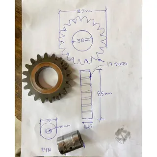 Gear & Pin for Hitachi EX200LC Excavator