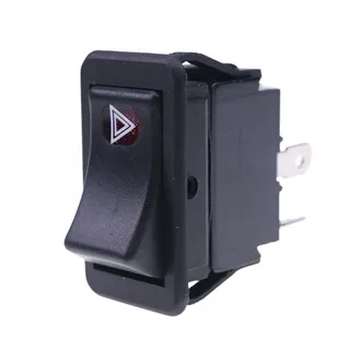Flasher Lamps Hazard Rocker Switch 122736A1 for New Holland Tractor Loader U80C U80B U80 LV80