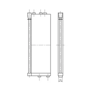 Hydraulic Oil Cooler for Hyundai Excavator R55-7 New Type