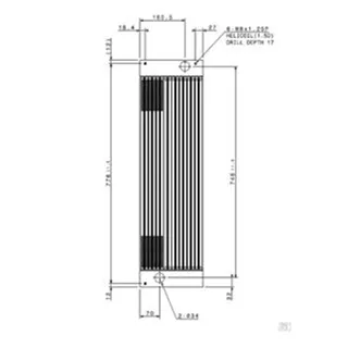 Hydraulic Oil Cooler for Hyundai Excavator RX75-VS