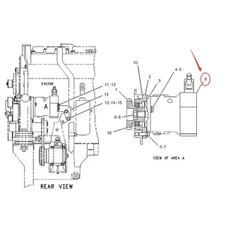 Hydraulic Pump 150-5883 for Caterpillar CAT 345B Excavator 3176C Engine