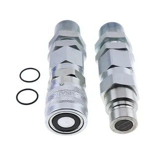 Hydraulic Quick-Connect Coupler Kit AT312877 KV13884 for John Deere 332 326D 280 332D 325 333D 270 328 328D 260