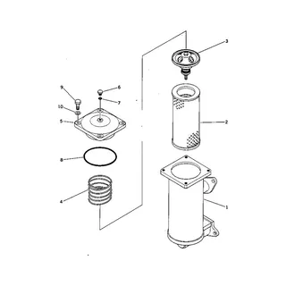 Hydraulic Filter 175-60-27380 For Komatsu Excavator PC120-1 PC120-2 PC120-3 PC120S-3