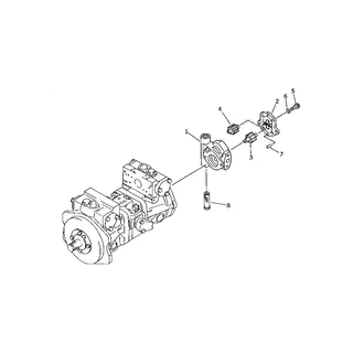 Hydraulic Gear Pump 704-24-24400 704-24-24401 For Komatsu Excavator PC60-5 PC60L-5 PC80-3 PW60-3