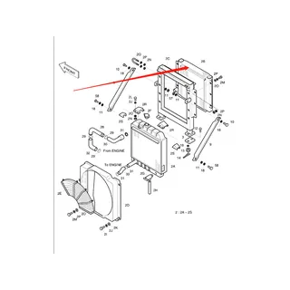 Hydraulic Oil Cooler 13840000-2 for Doosan Excavator S220-III