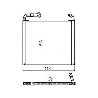 Hydraulic Oil Cooler For Kato Excavator HD1430R HD2045III