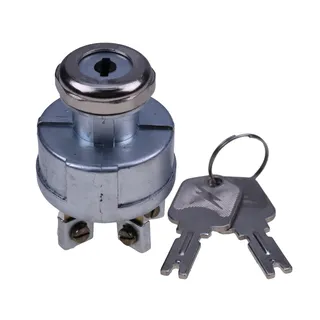 Ignition Switch With 2 Keys 2394129 1723186 4292483 4966572 108066  for Clark C20CLC232L C25CLC232L Kalmar AC C30AX C40BX P30AX P50BX Crown SC FC Series Forklift