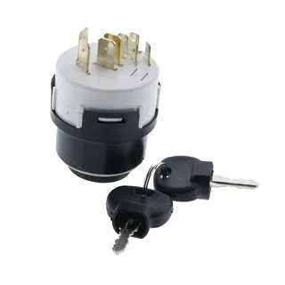 Ignition Switch With 2 Keys 85804674 for New Holland 555E 575E 655E 675E B110 B110B B115 B115B B90B B95 B95B