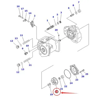 Impeller 708-1H-21660 for Komatsu D85PXI-18 D85PX-18 D85PX-15 D85MS-15 D85EXI-18 D85EX-18 D85EX-15 D375AI-8 D375A-6 D155AX-6