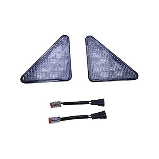 LED Headlight Kit 7259523 7259524 Rubber Bezel Light Mount 6674402 for Bobcat Skid Steer Loader 751 753 763 773 863 864 873 883 S130 S150 S160 S175 S185 S220 S300