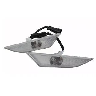 Left & Right Clear Side Marker Indicator Lens With Bulb 400945120D 400945119D for Lamborghini Gallardo 560 570