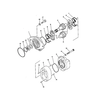 Loader and Steering Pump 705-52-30190 For Komatsu Wheel Loader WA350-1