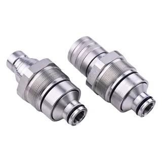 Male & Female Flat Face Coupler Kit 373-6967 373-6968 for Caterpillar CAT 226D 232D 236D 239D 242D 906K 907K 908K Loader